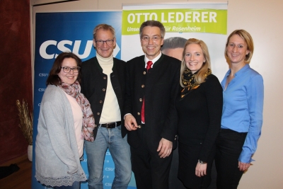 Otto Lederer bei Kandidatenvorstellung CSU Brannenburg