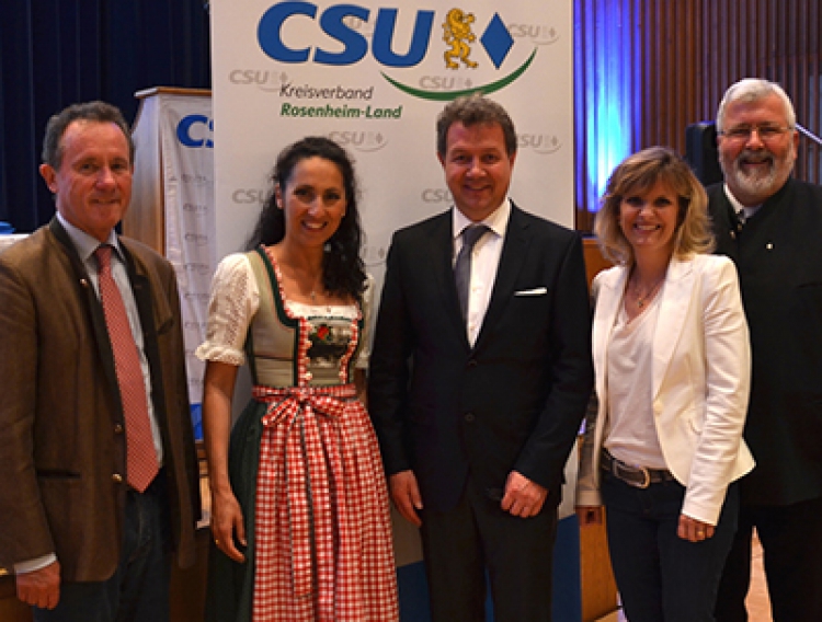 Der neugewählte Kreisvorstand der CSU Rosenheim Land