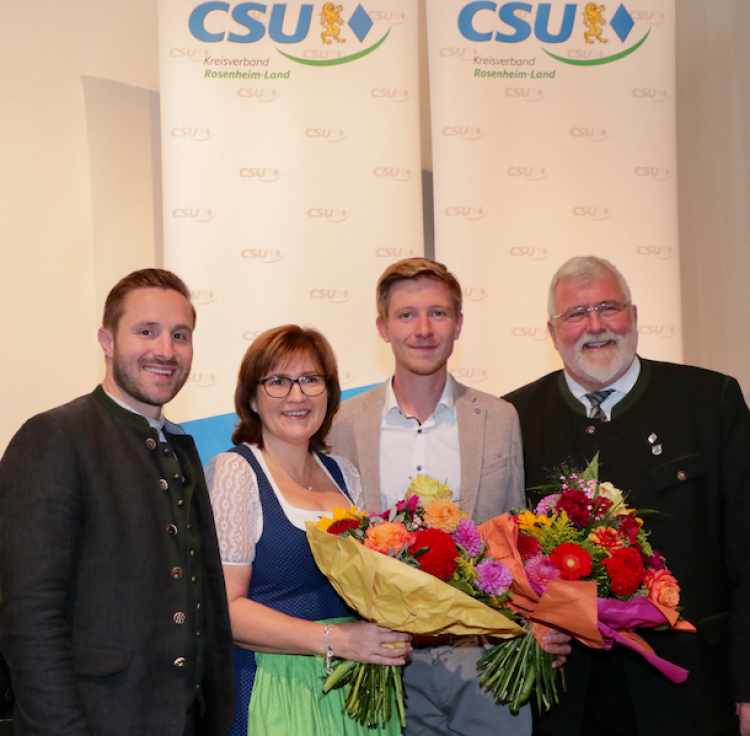 v.l.n.r. Daniel Artmann, Marianne Loferer, Matthias Eggerl und Sebastian Friesinger