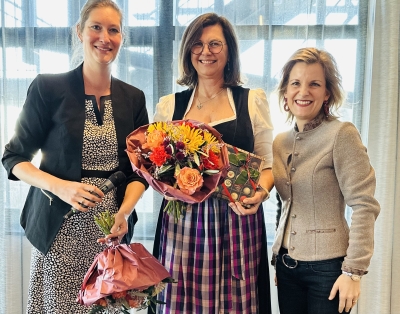 -	Von links: Bürgermeisterin Irene Biebl-Daiber, Landtagspräsidentin Ilse Aigner, MdB Daniela Ludwig