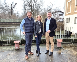 Foto von links: LBT-Vizepräsident Christian Huber, MdB Daniela Ludwig, LBT-Hauptgeschäftsführer Stephan Doppelhammer 