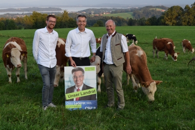 MdL Otto Lederer besucht den Chiemgau. Ökologie steht in Rimsting im Mittelpunkt