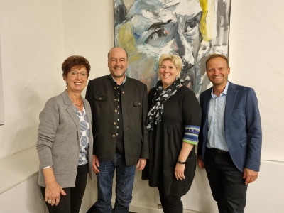 v.l.n.r:  Ulrike Plankl (stv. Fraktionsvorsitzende), Dr. Wolfgang Bergmüller (Fraktionsvorsitzender), Alexandra Linordner (stv. Fraktionsvorsitzende), Maximilian Haimmerer (stv. Fraktionsvorsitzender)
