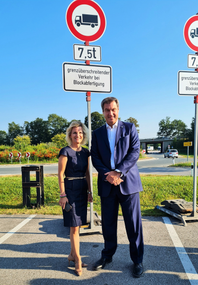 Foto: MdB Daniela Ludwig und der Bayerische Ministerpräsident Markus Söder  