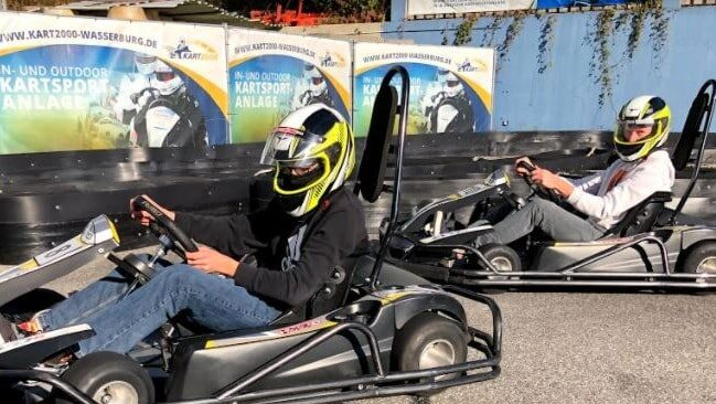 Neumitglieder beim JU-Kartrennen