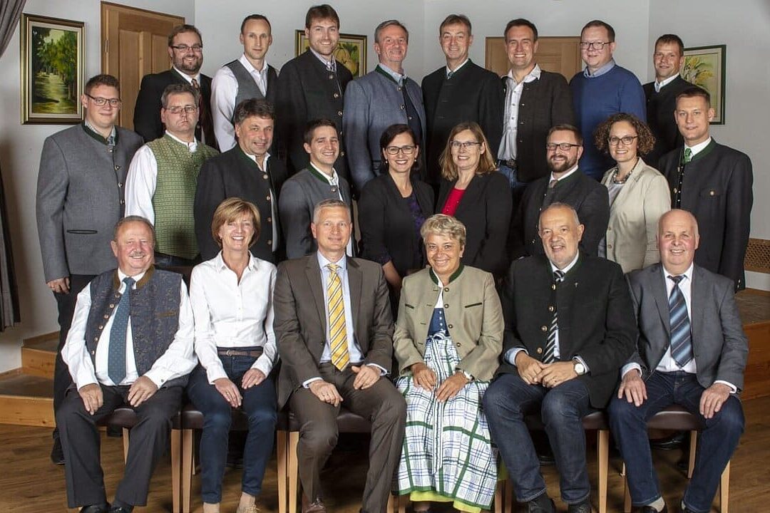 Gruppenfoto der CSU-Kandidaten für die Kommunalwahl 2020 in Bruckmühl