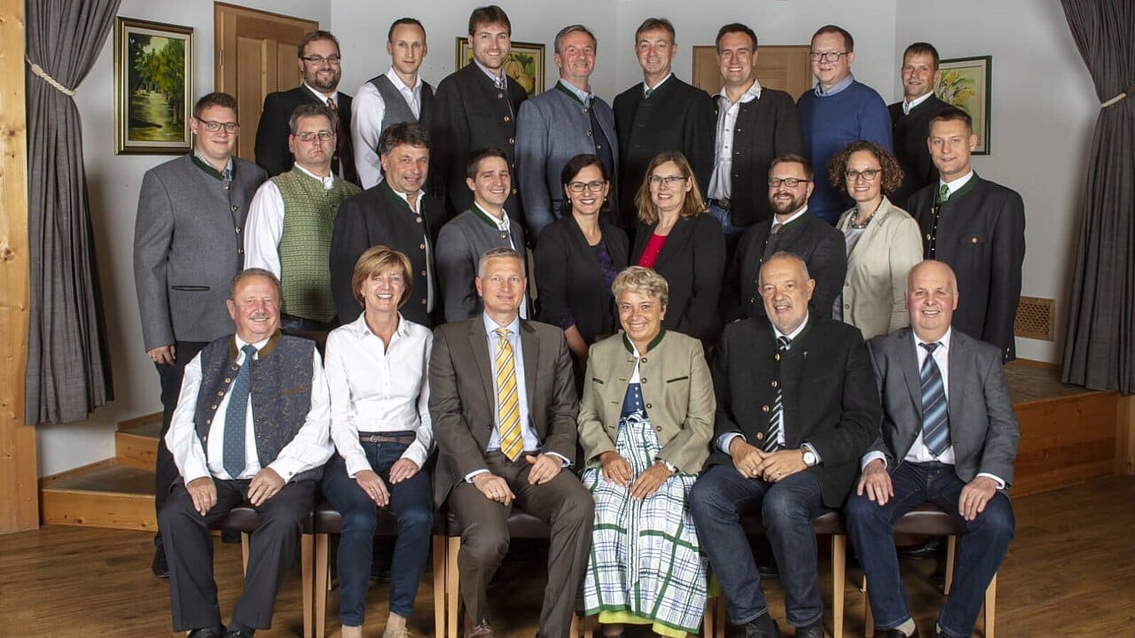 Gruppenfoto der CSU-Kandidaten für die Kommunalwahl 2020 in Bruckmühl