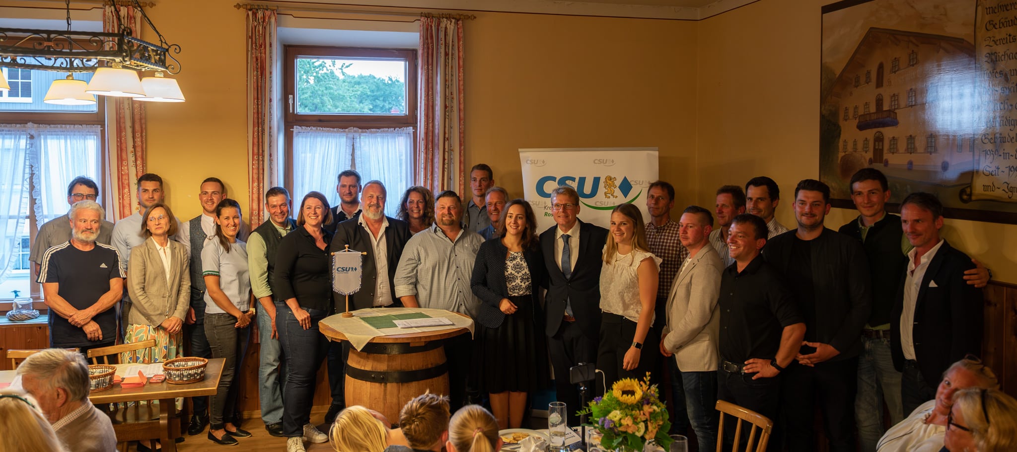 Gruppenfoto der Gemeinderatskandidaten der CSU Raubling